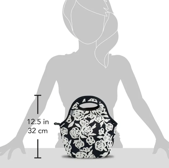 Built Gourmet Get Away Lunch Tote - black & white - Picture 9 of 11